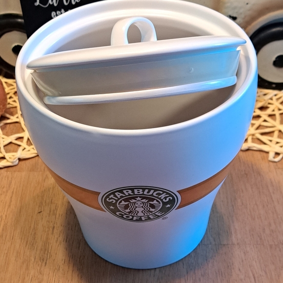 Starbucks, Collectible, Coffee Bean, Jar, Ceramic Canister, excellent condition - Picture 5 of 7